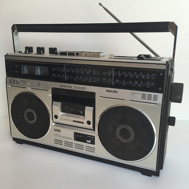 RADIO, Boombox - Black Silver Philips Spatial